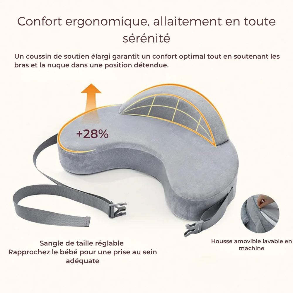 Oreiller d'Allaitement Ergonomique Mousse à Mémoire - visuel 5