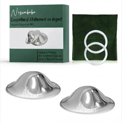 Bouts de Sein en Argent x2 avec Anneaux en Silicone