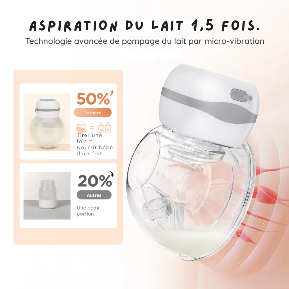 Tire-Lait Électrique Mains Libres Sans BPA - visuel 2