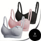 Lot de 3 soutiens-gorge d'allaitement coussinets amovibles