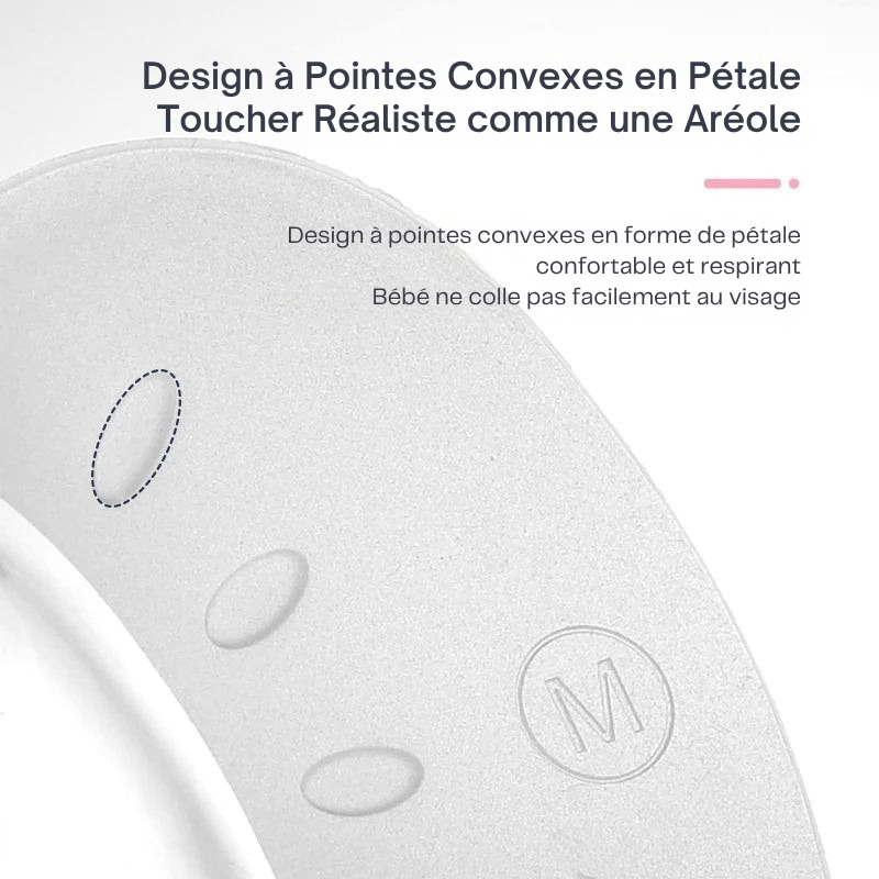 Design à pointes convexes en pétale - texture réaliste (FR)