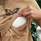 T-Shirt d'Allaitement Manches Courtes Imprimé Lettres - visuel 2