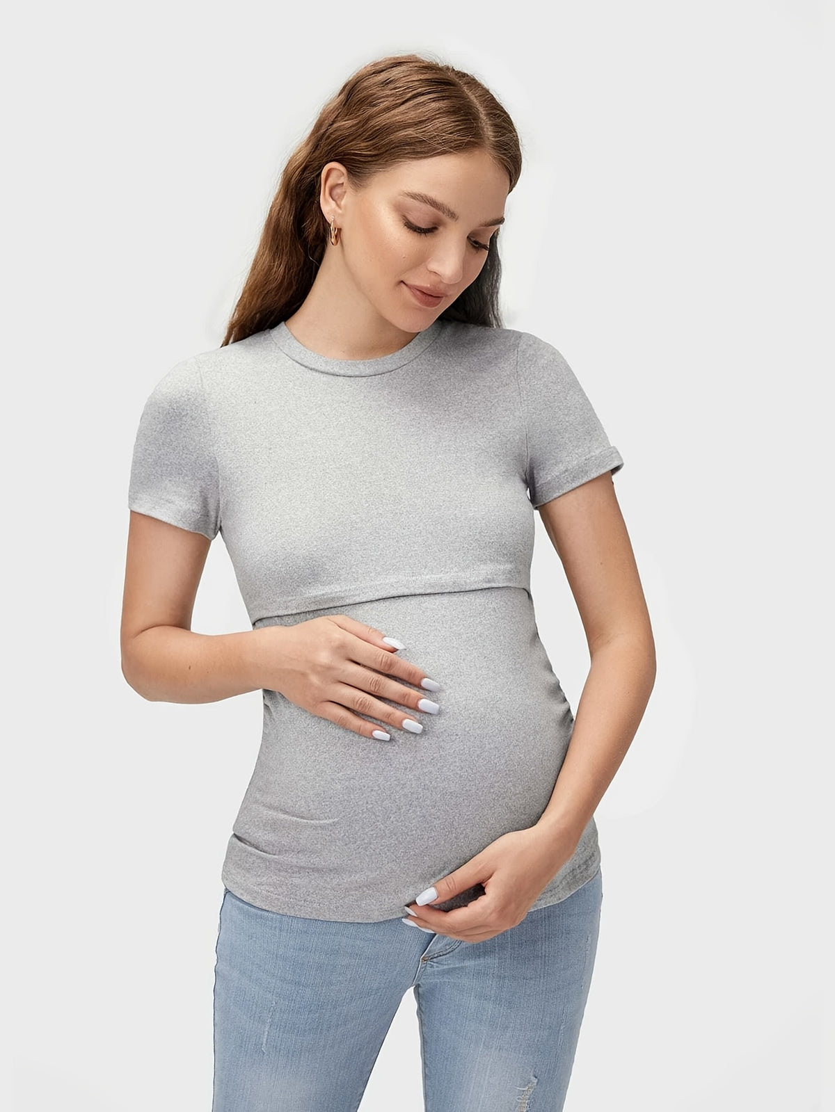 T-Shirt de Soin pour Femmes Enceintes - visuel 2