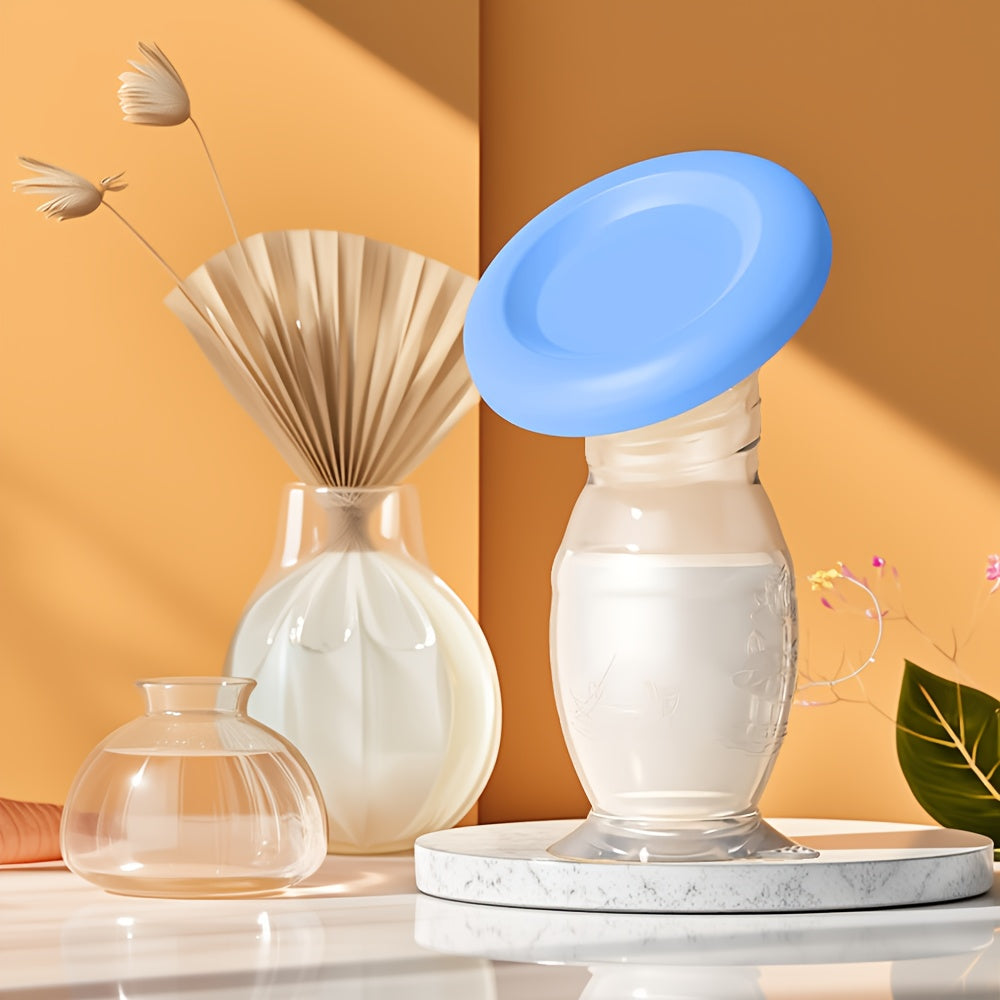 Tire-Lait avec Couvercle, Ventouse Intégrée - Bleu