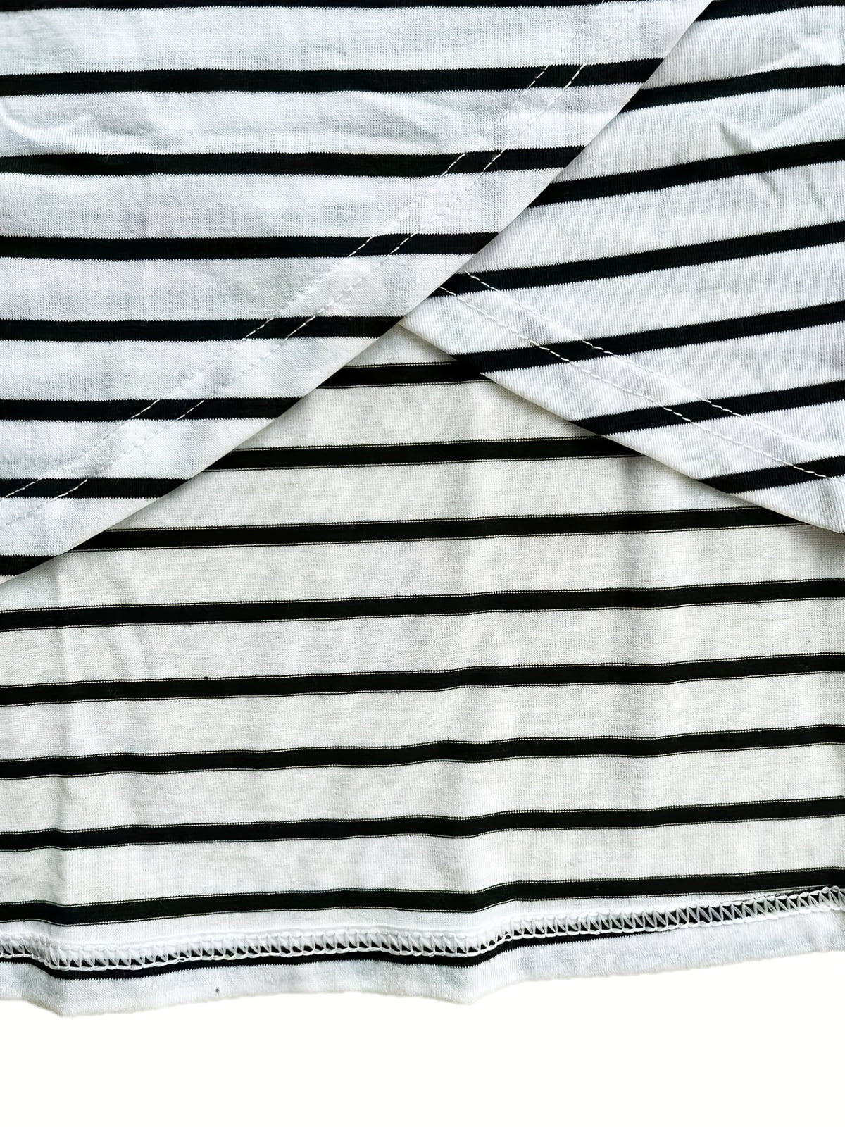 Robe d'Allaitement Rayée à Manches Courtes, Coupe A-line - visuel 5