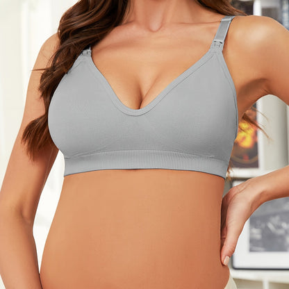 Soutien-Gorge d'Allaitement Ajustable, Pack Individuel - Gris / S