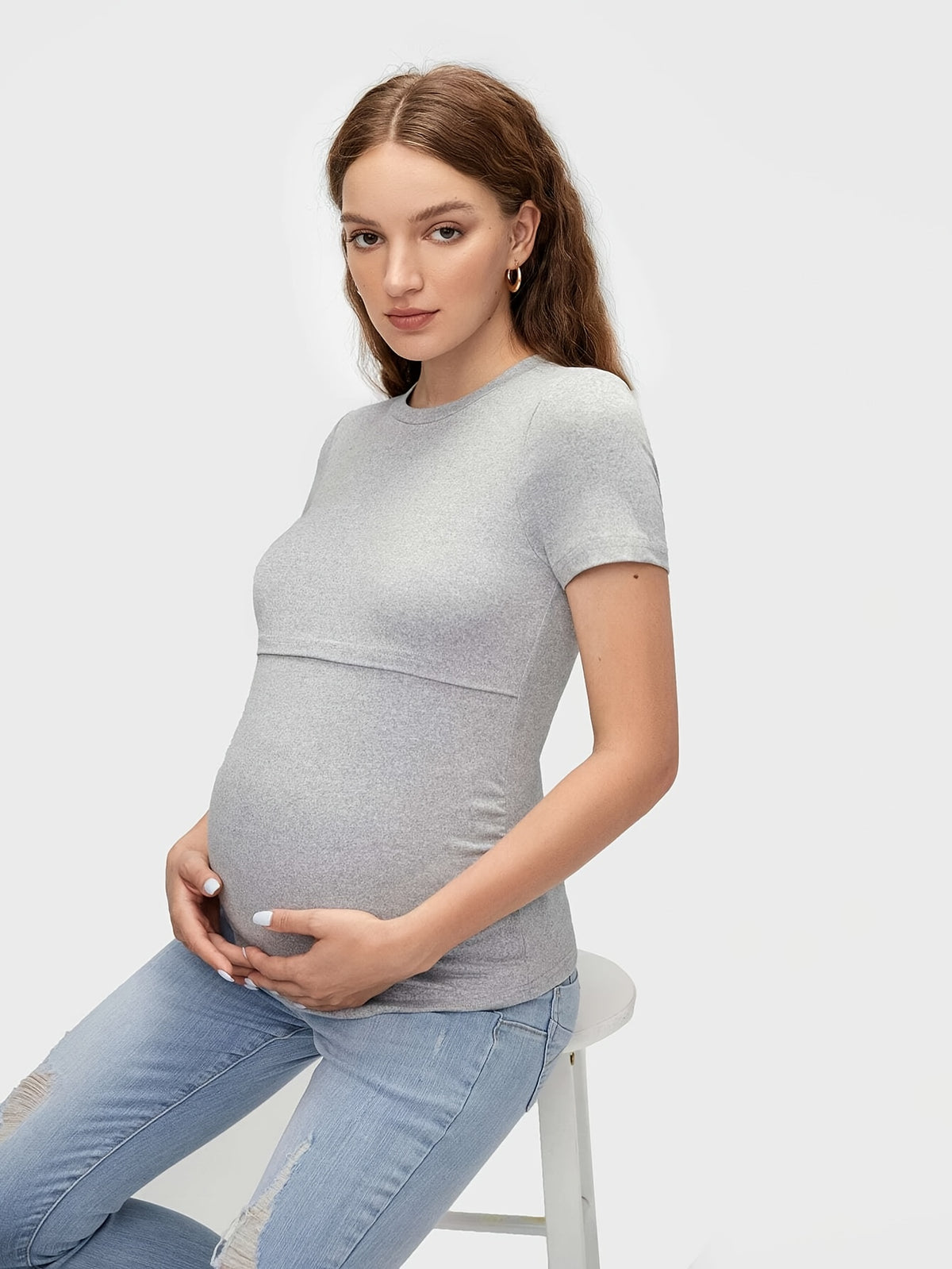 T-Shirt de Soin pour Femmes Enceintes - visuel 4