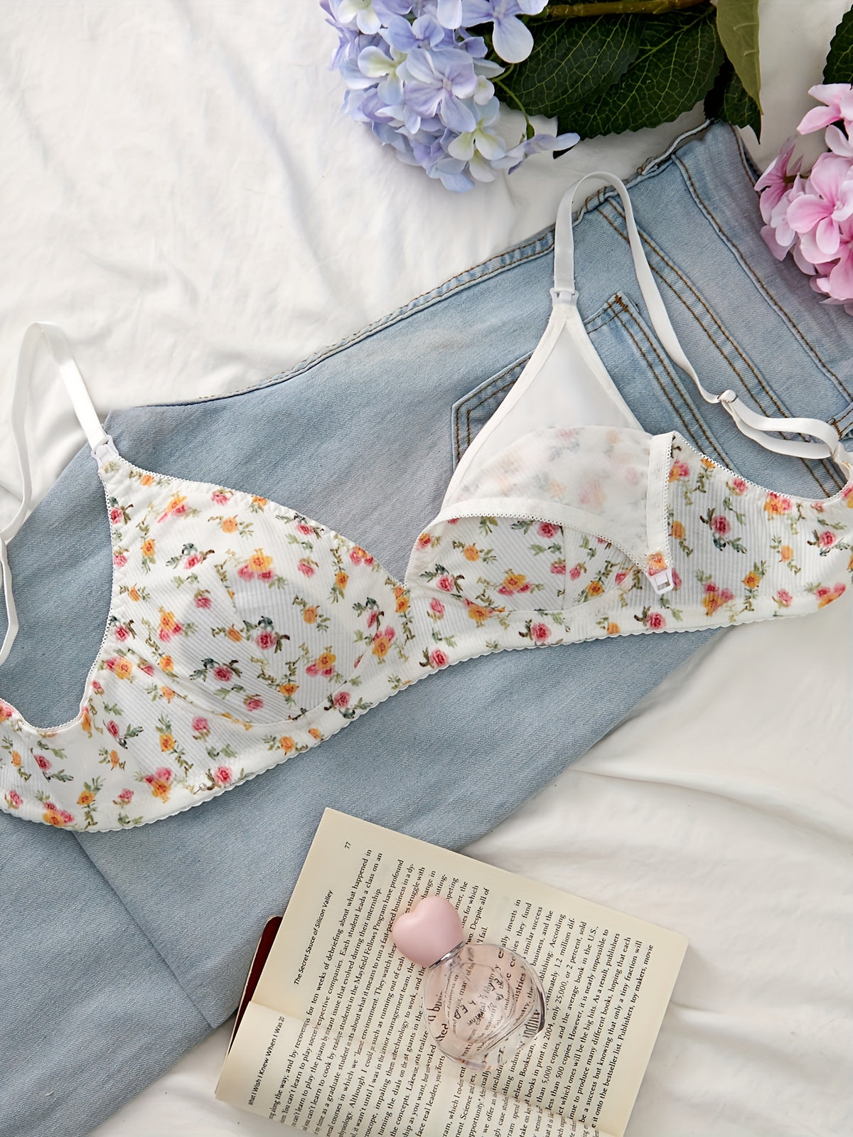 Soutien-Gorge d'Allaitement Imprimé Floral, Sans Armature - visuel 3