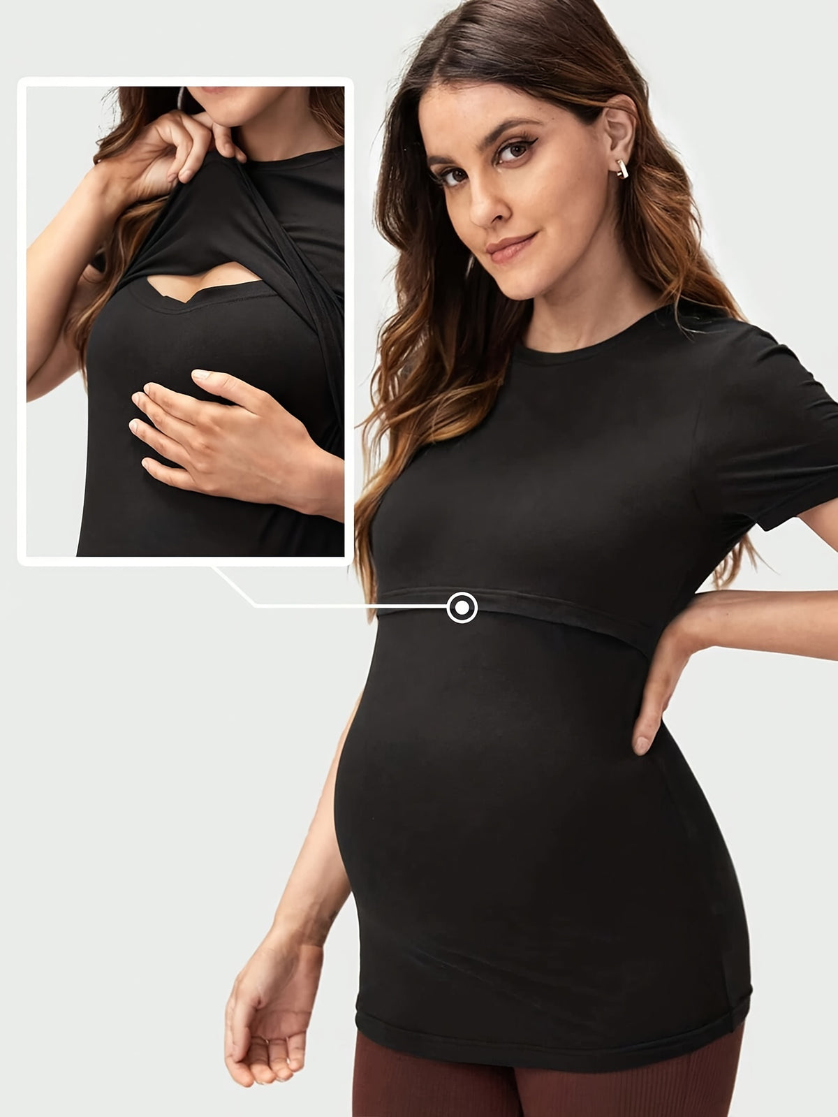 T-Shirt de Soin pour Femmes Enceintes - visuel 3