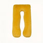 Housse de coussin de grossesse en U – douce et respirante - Jaune