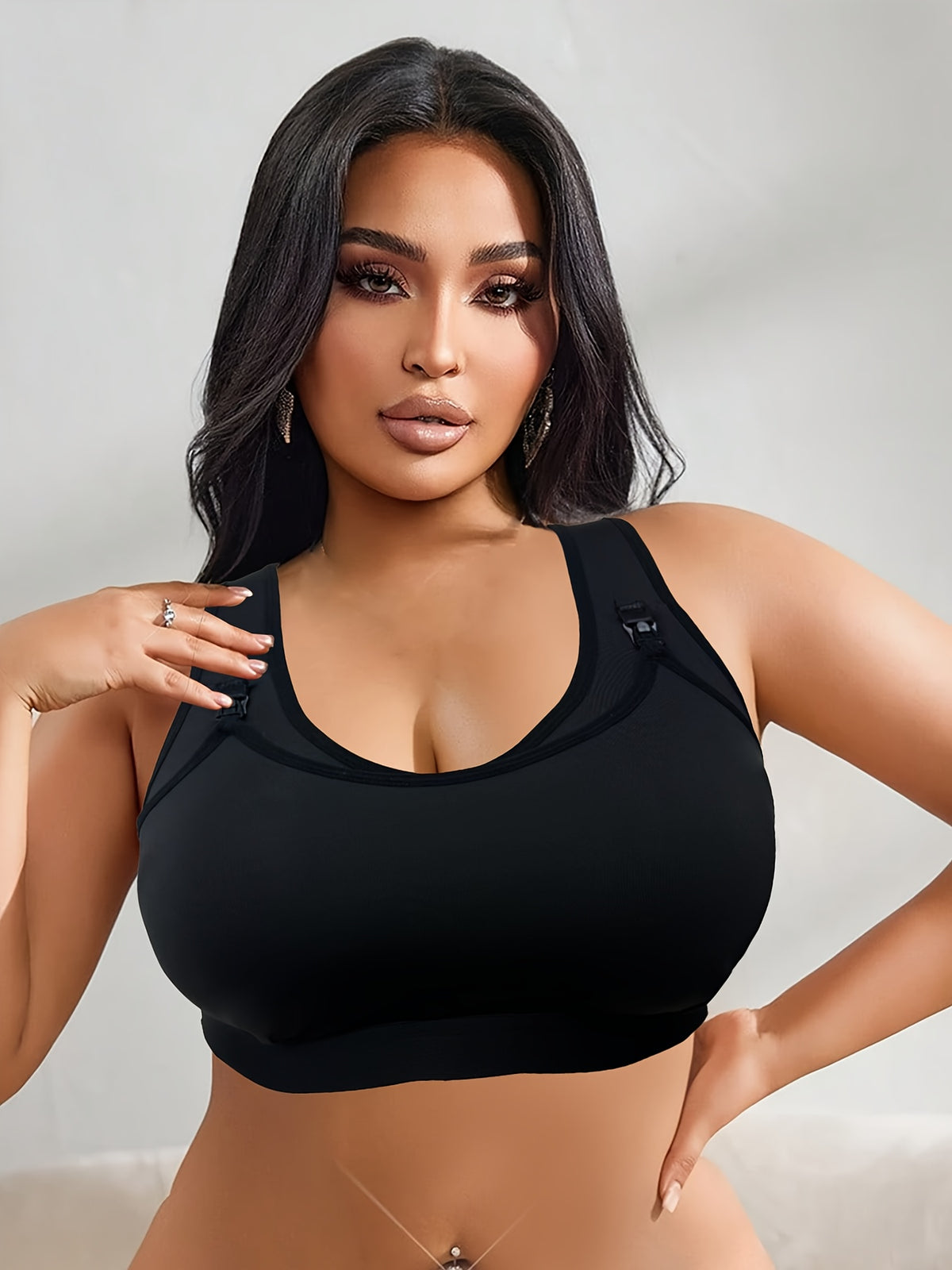 Soutien-Gorge d'Allaitement Fermeture Avant, Grande Taille