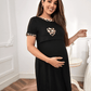 Chemise de Nuit d'Allaitement Manches Courtes - visuel 3