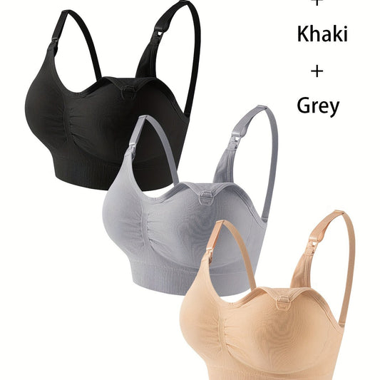 Ensemble Soutien-Gorge de Maternité, Trois Pièces - Noir / S