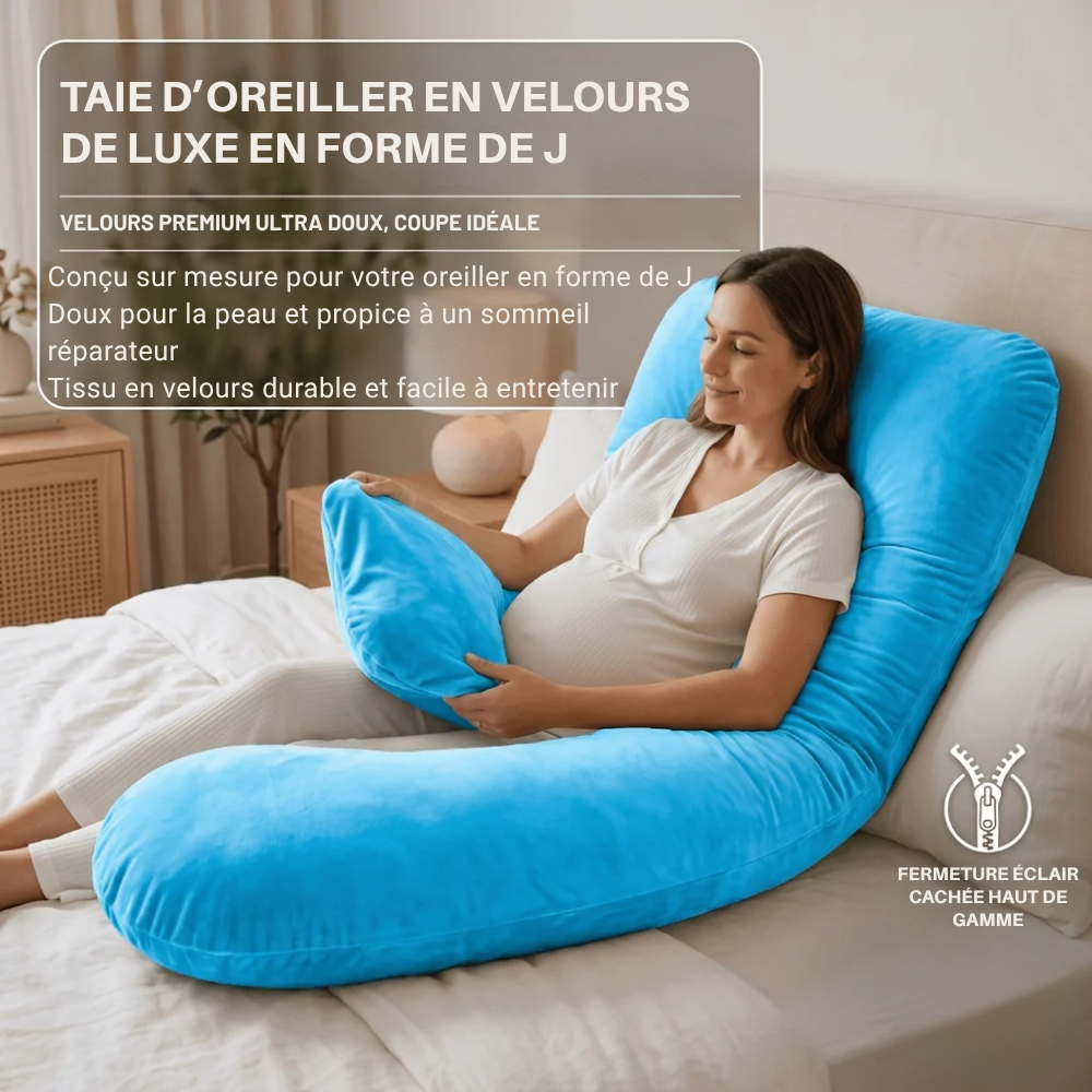 Taie d'Oreiller Maternité Velours Cristal Type G