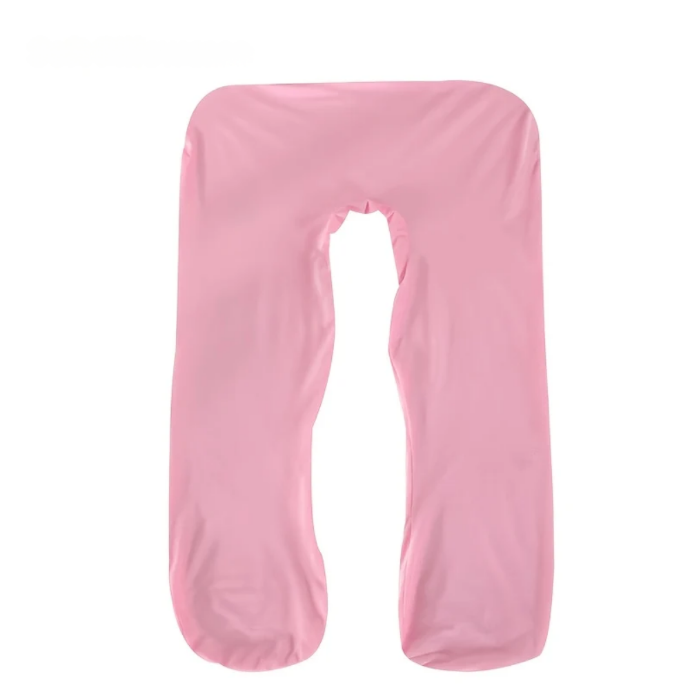 Housse de coussin de grossesse en U – douce et respirante - Rose