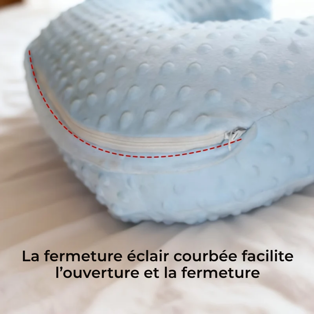 Oreiller de Soutien Allaitement Forme U, Housse Lavable - visuel 5