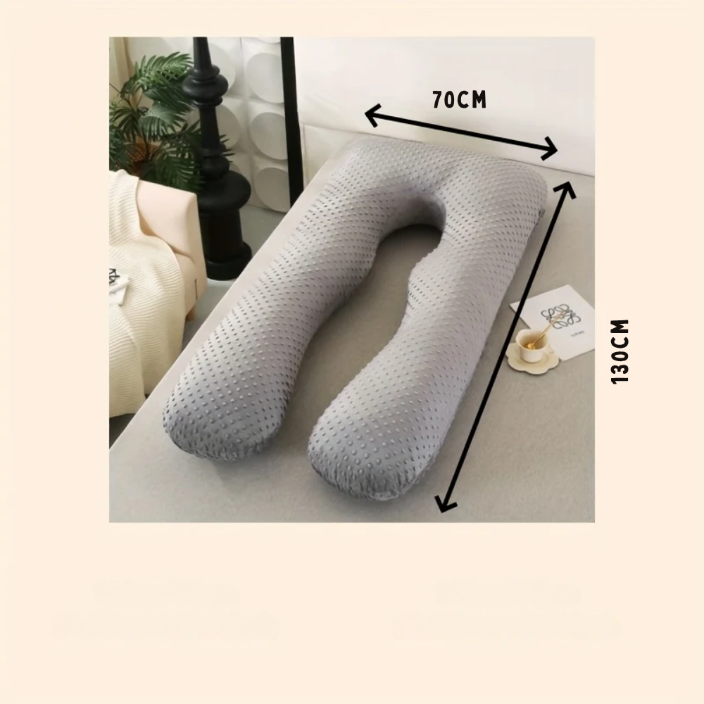 Oreiller de Grossesse Ergonomique Forme U - Éternelle Lumière