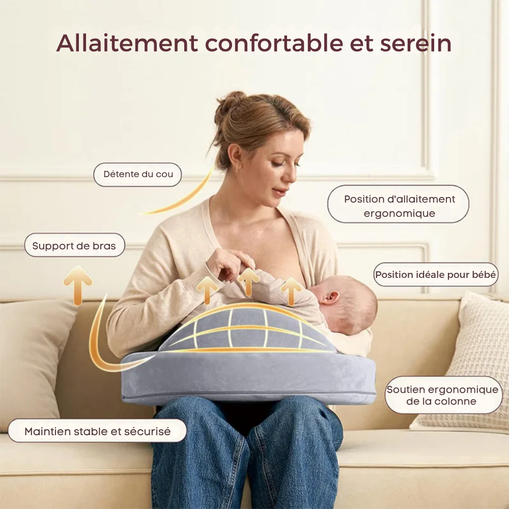 Oreiller d'Allaitement Ergonomique Mousse à Mémoire - visuel 3