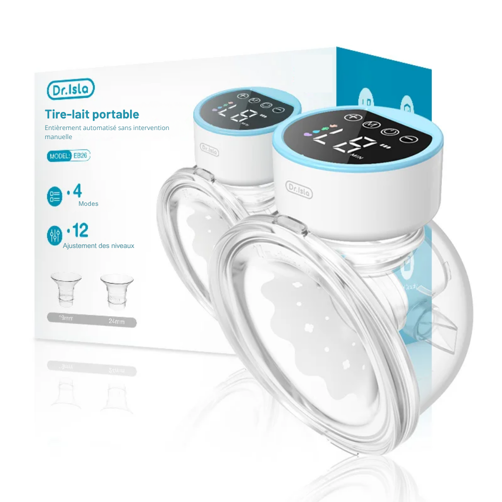 Tire-lait électrique portable MAMIJOY mains libres silencieux - Bleu