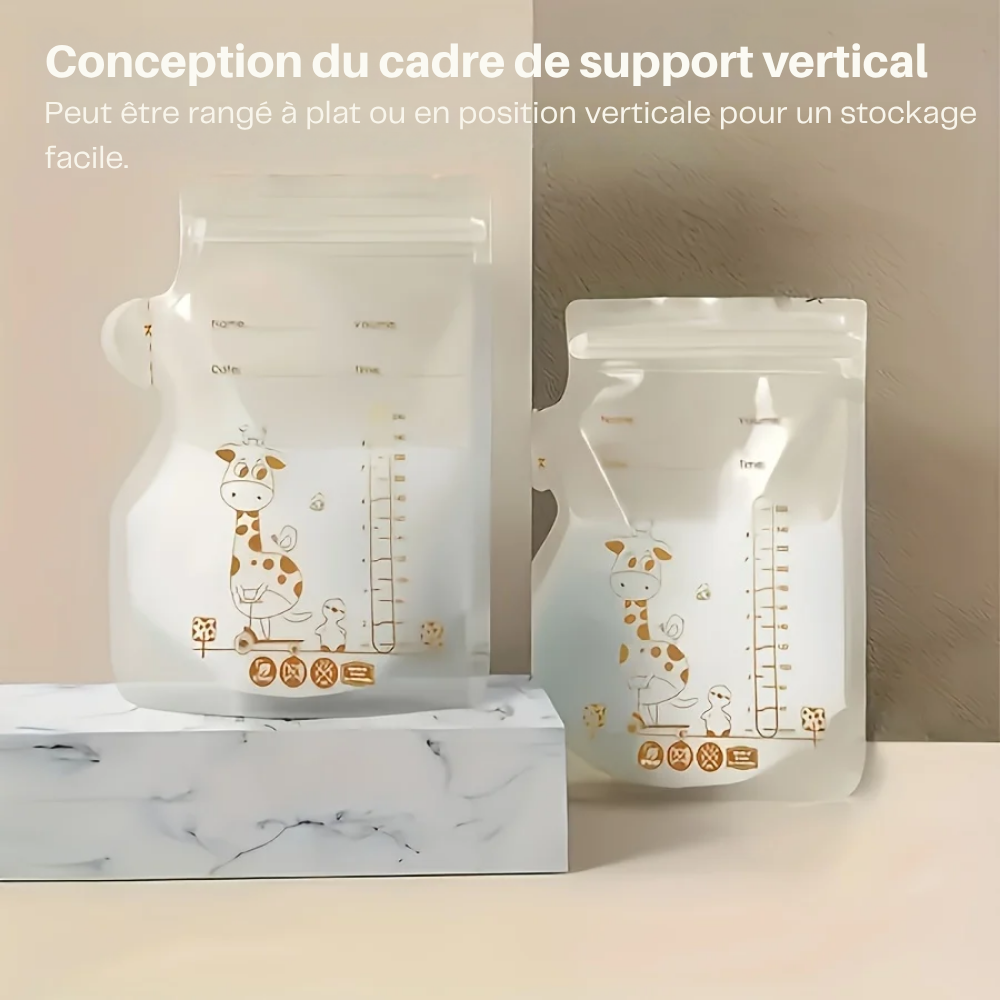 Sachets de conservation de lait maternel 250 ml PP - Lot de 100 - visuel 5