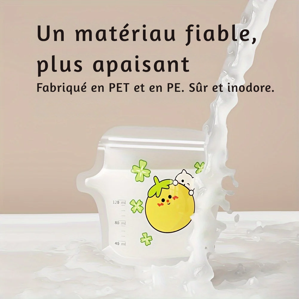 Sachets Conservation Lait Maternel, Indicateur Température - visuel 2