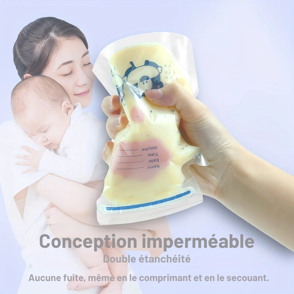 Sachets de conservation de lait maternel 250 ml – Lot de 30 à 100 - visuel 3