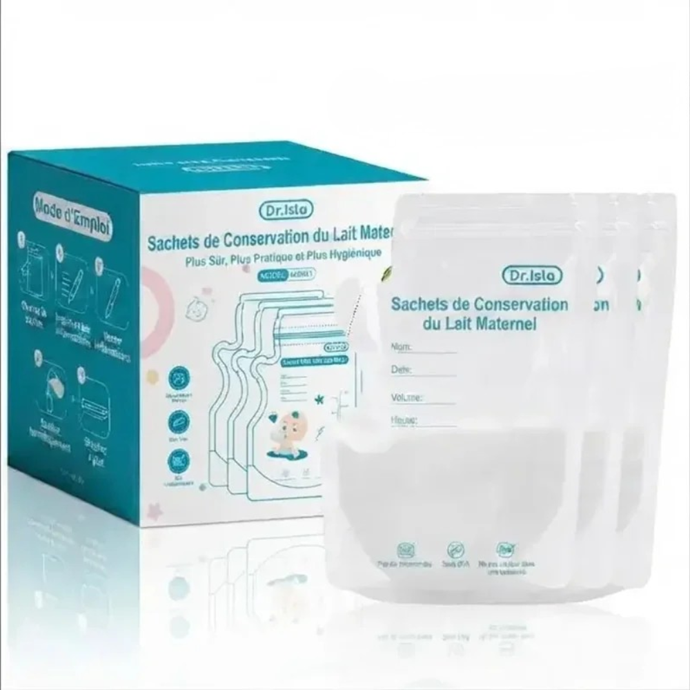 Sachets de conservation de lait maternel 250 ml sans BPA – MAMIJOY - 150 pièces