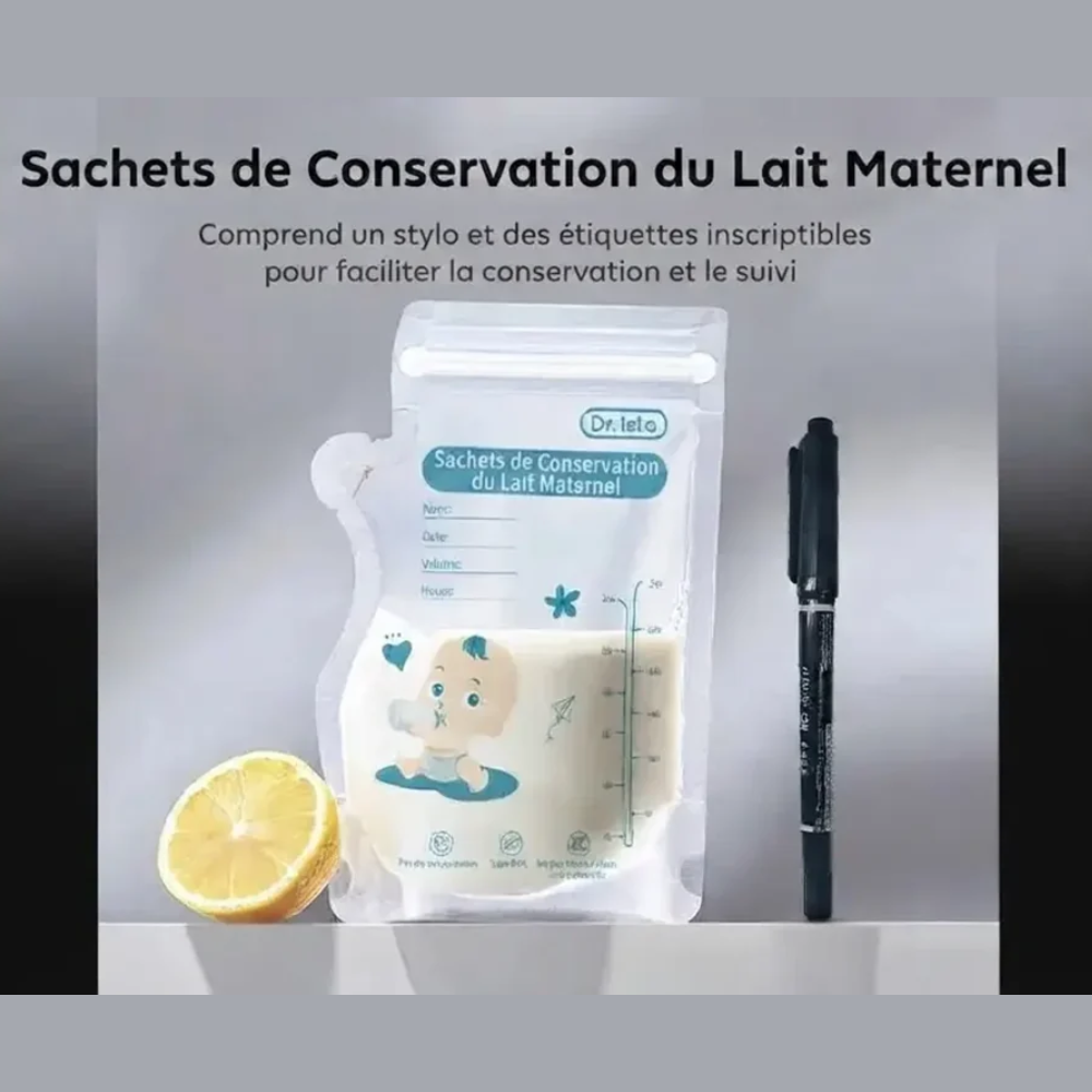 Sachets de conservation de lait maternel 250 ml sans BPA – MAMIJOY - visuel 2