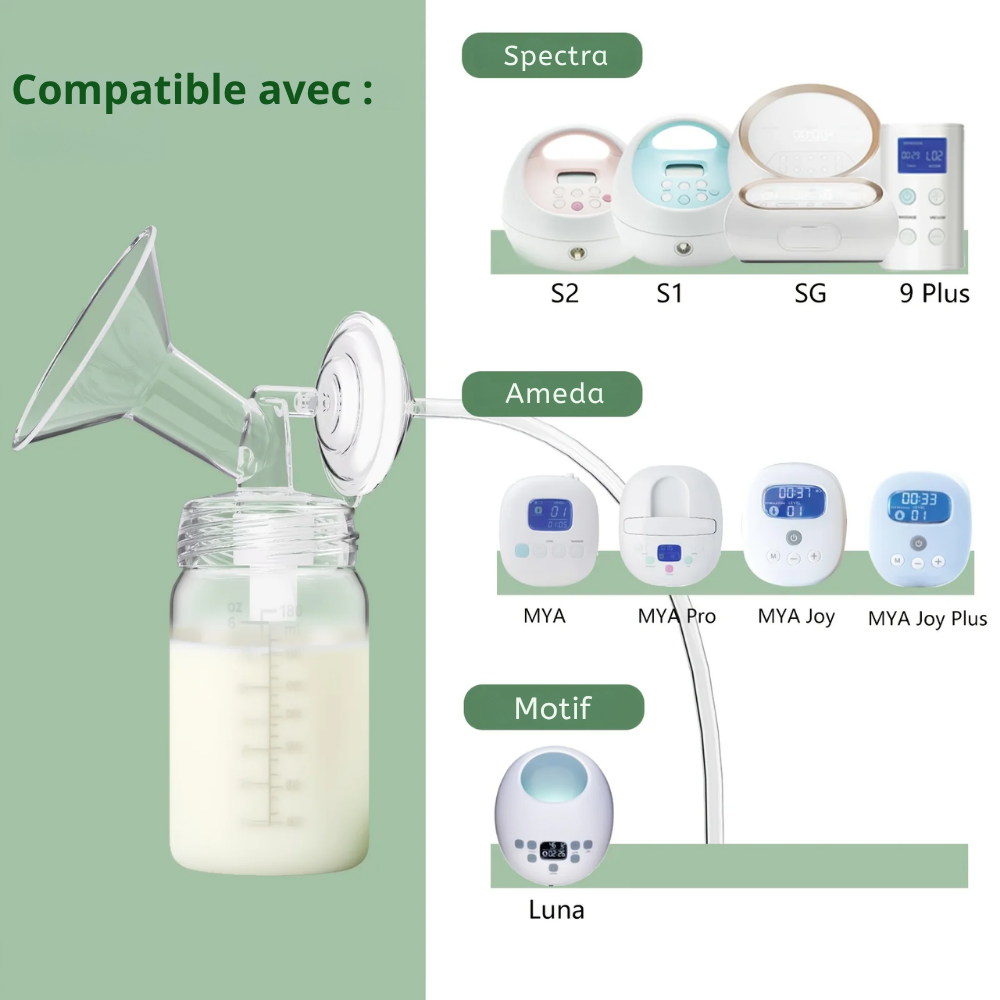 Bouteilles de Stockage Lait Maternel, Col Large - visuel 5