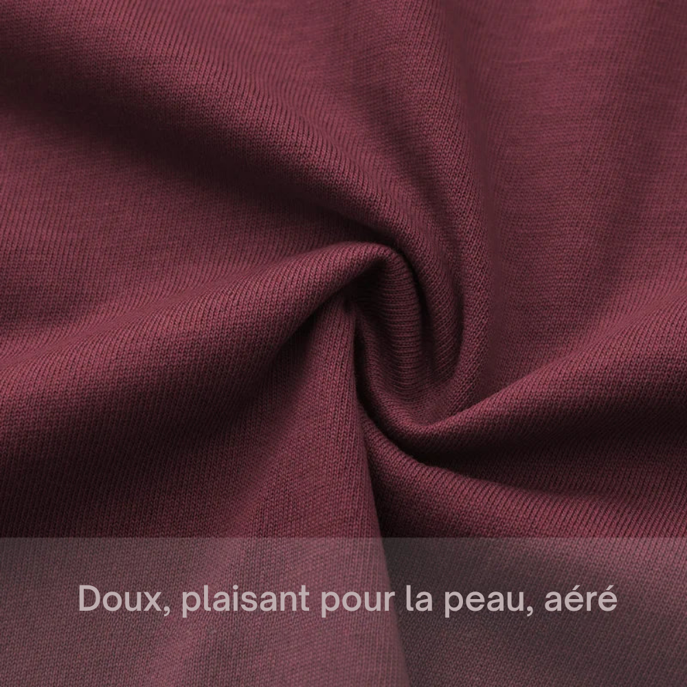 Robe d'Allaitement Manches Courtes en Coton Stretch - Col Bateau - visuel 4