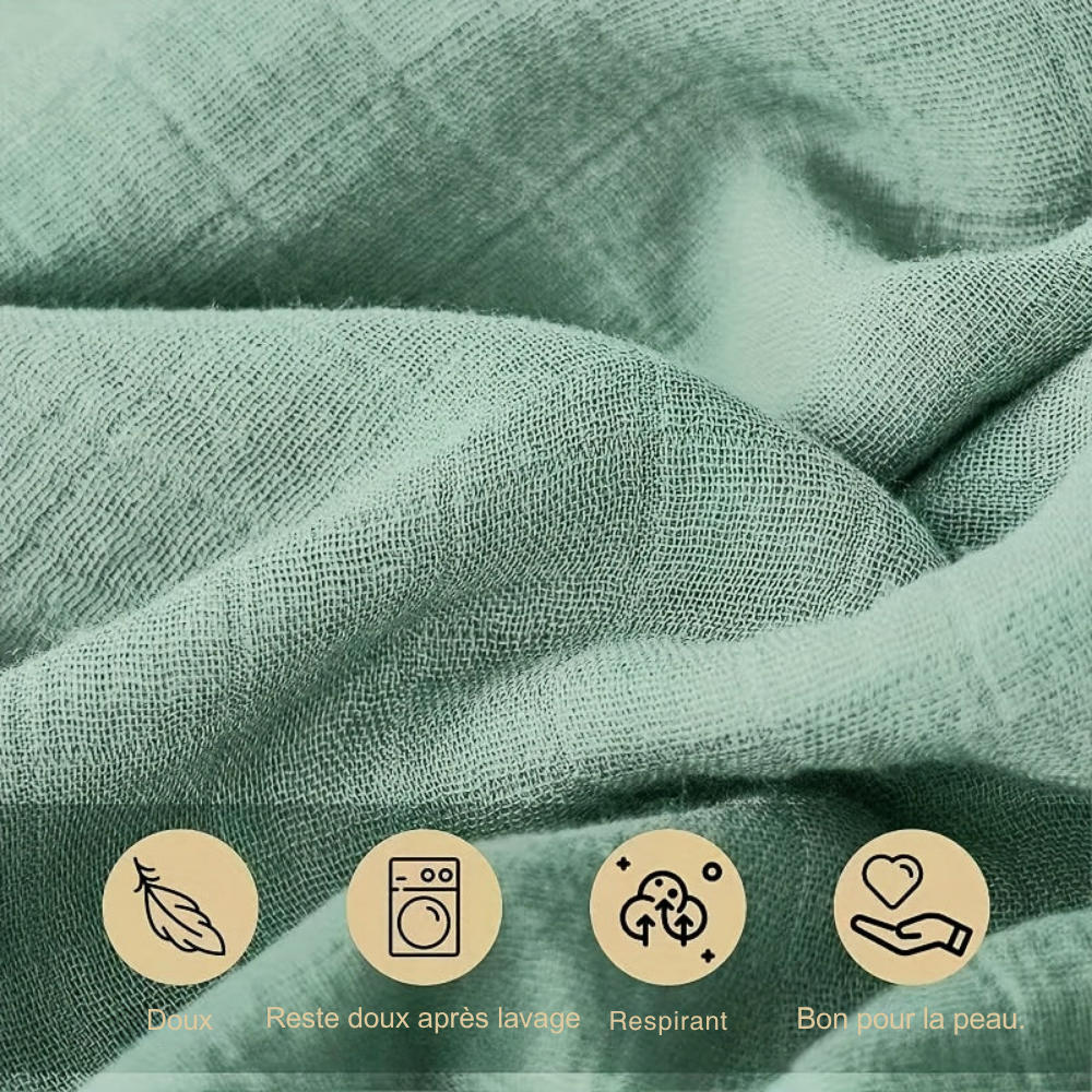 Couverture d'Allaitement Multifonctionnelle en Gaze de Coton - visuel 4