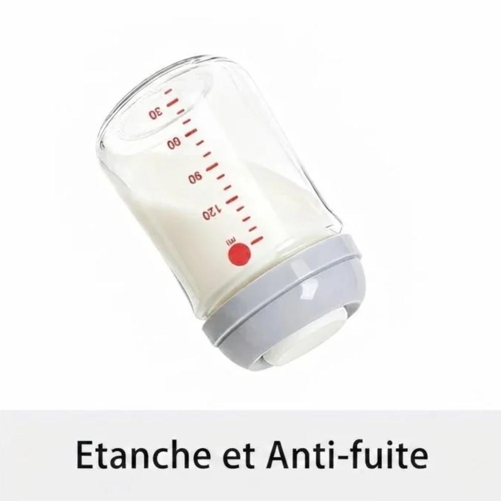 Biberon de Stockage en Verre pour Lait Maternel 160ml - visuel 3