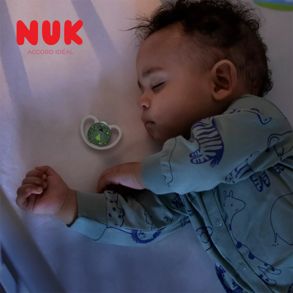 Sucette NUK Night Perfect Match Air Luciole/Mouton 0-6 mois - visuel 3
