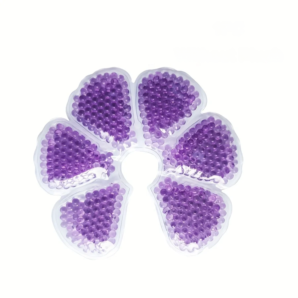 Packs de Glace Chaud/Froid pour Seins, Allaitement - 1 pièce - Violet Sans Peluche