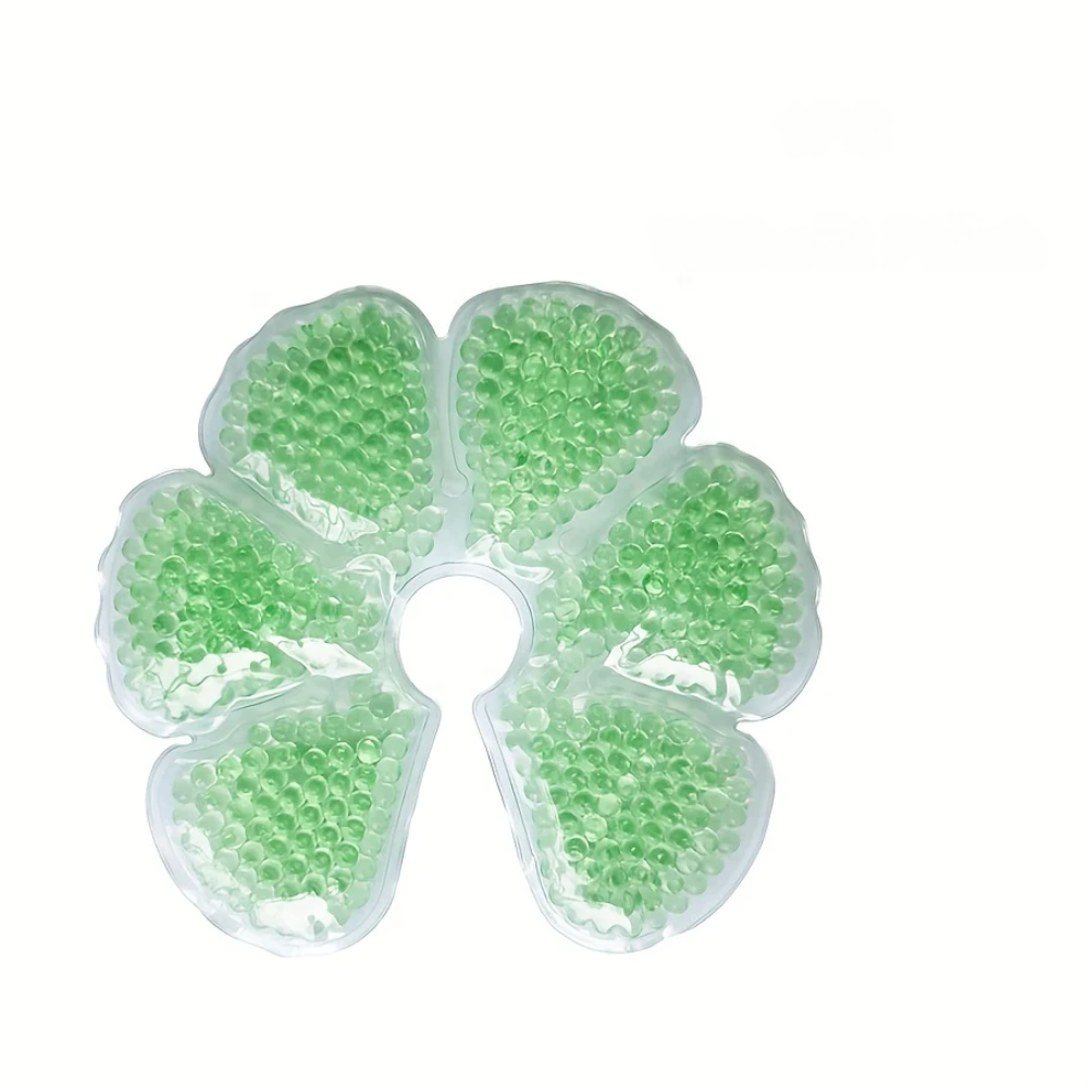 Packs de Glace Chaud/Froid pour Seins, Allaitement - 1 pièce - Vert sans peluche