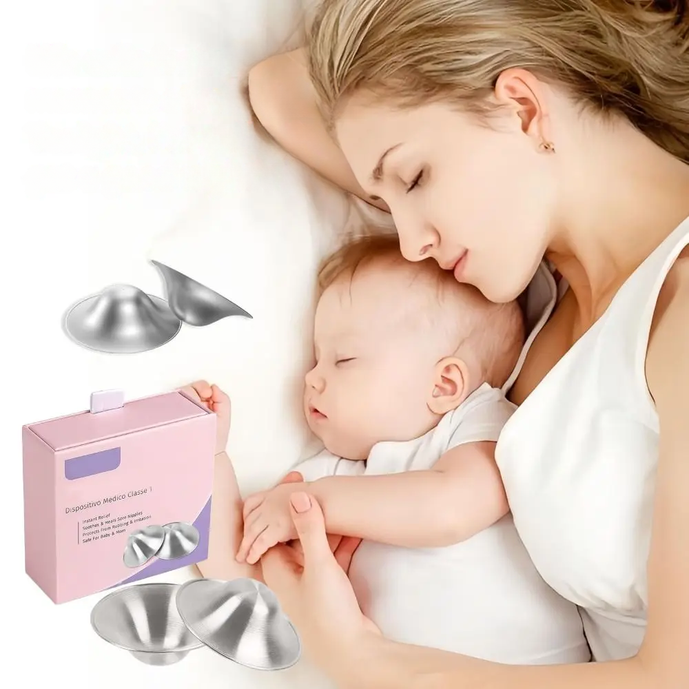 Boucliers de Mamelon Apaisants pour Allaitement - Blanc - visuel 4
