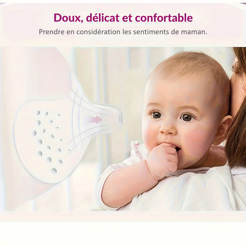 Protège-Mamelons Silicone Souple Sans BPA - visuel 3