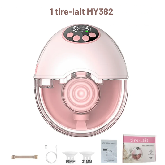 Tire-Lait Électrique Mains Libres, Stérilisation UV - 1 tire-lait Rose MY382