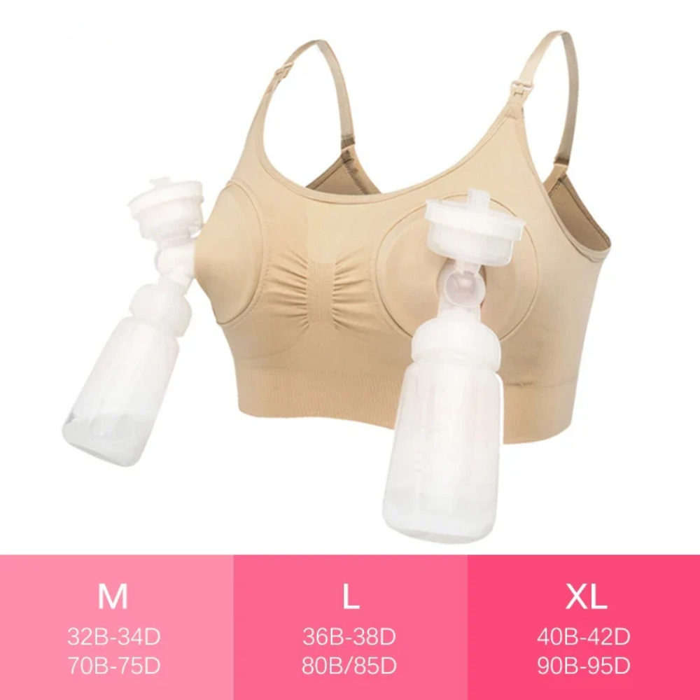 Soutien-Gorge de Maternité pour Tire-Lait - Chair / XL