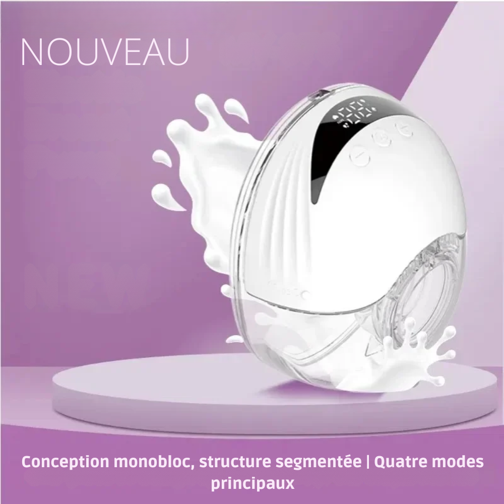 Tire-lait électrique portable mains libres, sans fil