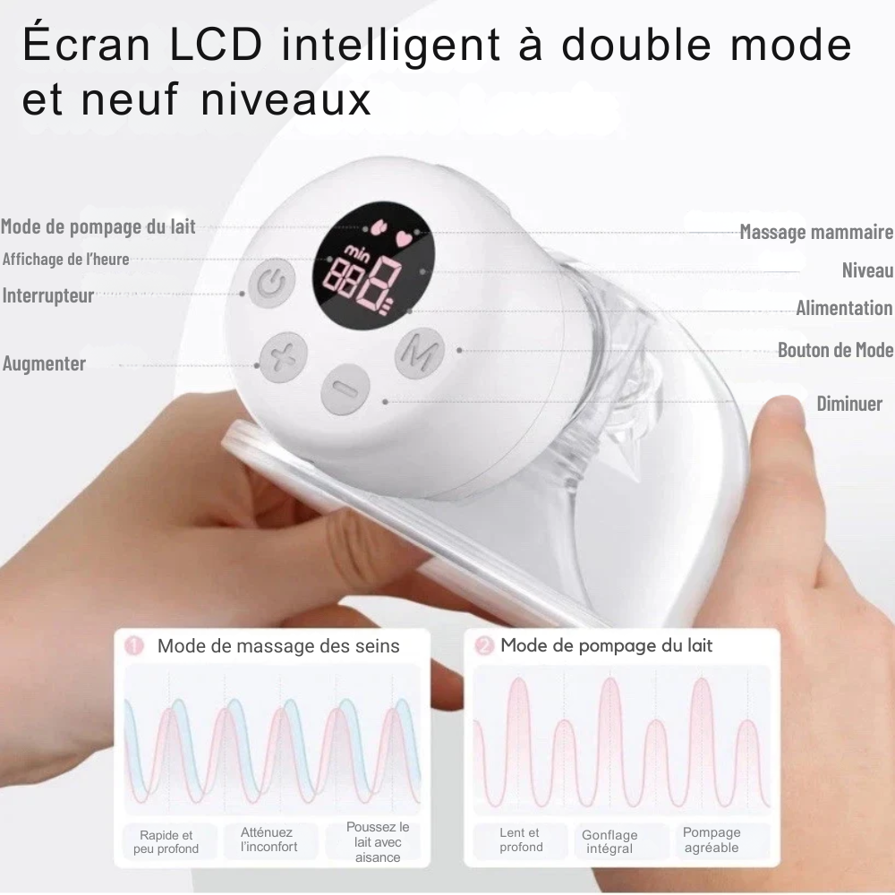Tire-Lait Électrique BornBL S12 Portable Mains Libres - visuel 3