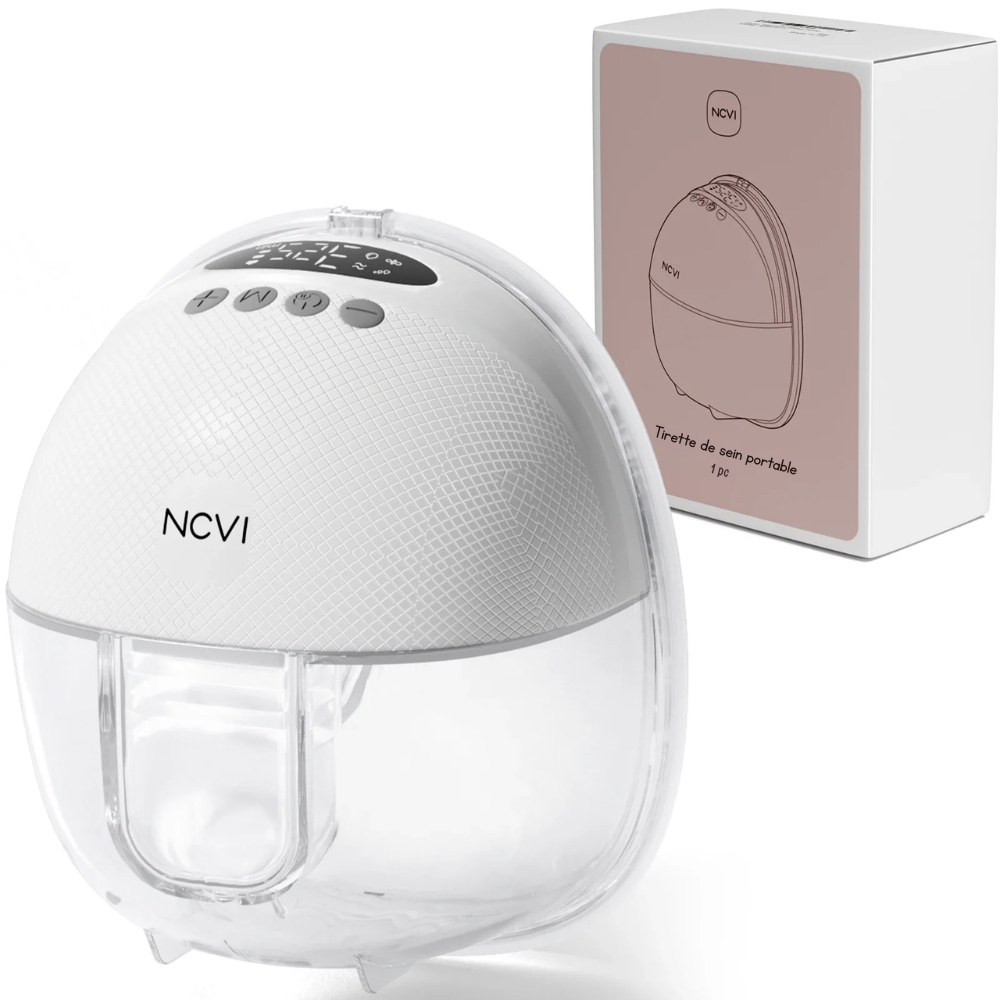 Tire-Lait Électrique NCVI, Mains Libres, Sans Fil - x1 Blanc