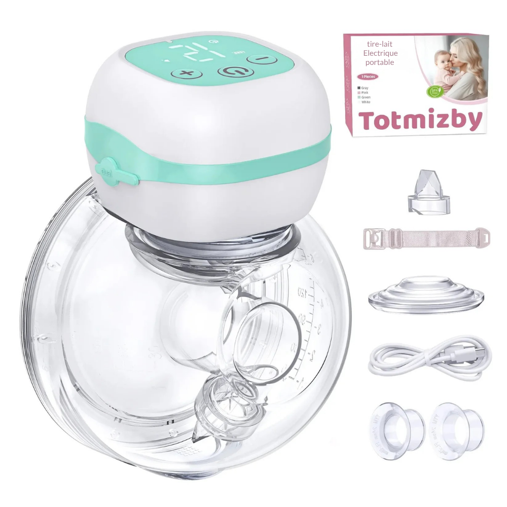 Tire-Lait Électrique Mains Libres Sans BPA - 1pc Vert
