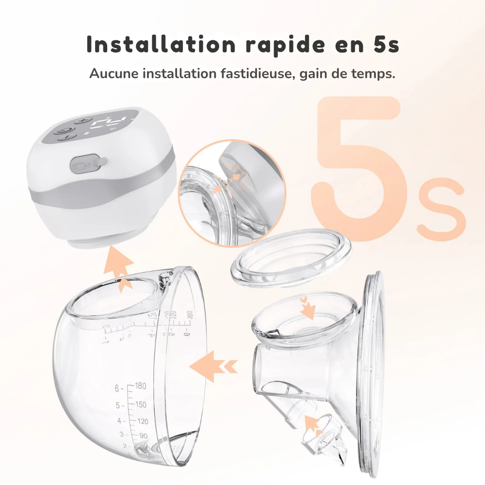 Tire-Lait Électrique Mains Libres Sans BPA - visuel 3