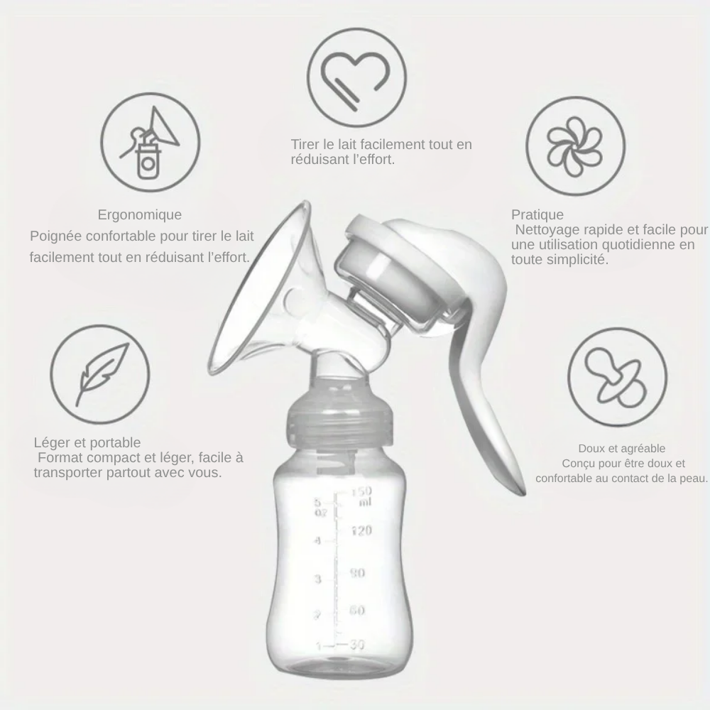Tire-Lait Manuel Post-Partum, Forte Aspiration - visuel 3