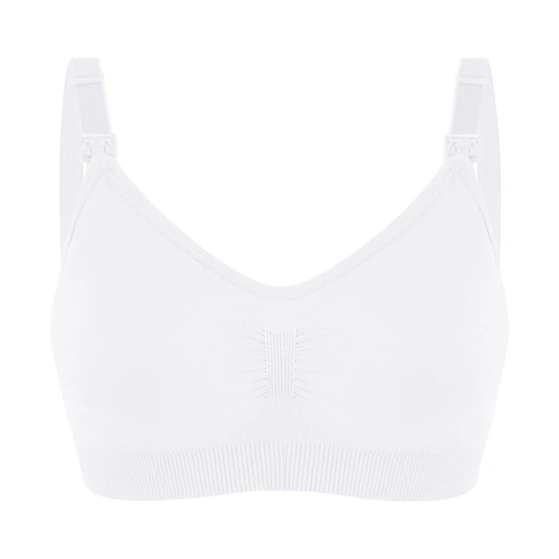 Soutien-Gorge d'Allaitement Grande Taille, Push Up - Blanc / M