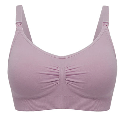 Soutien-Gorge d'Allaitement Grande Taille, Push Up - Violet / M