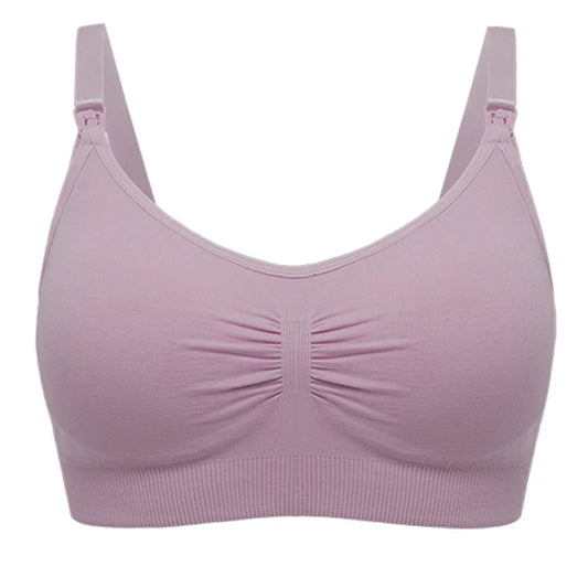 Soutien-Gorge d'Allaitement Grande Taille, Push Up - Violet / M