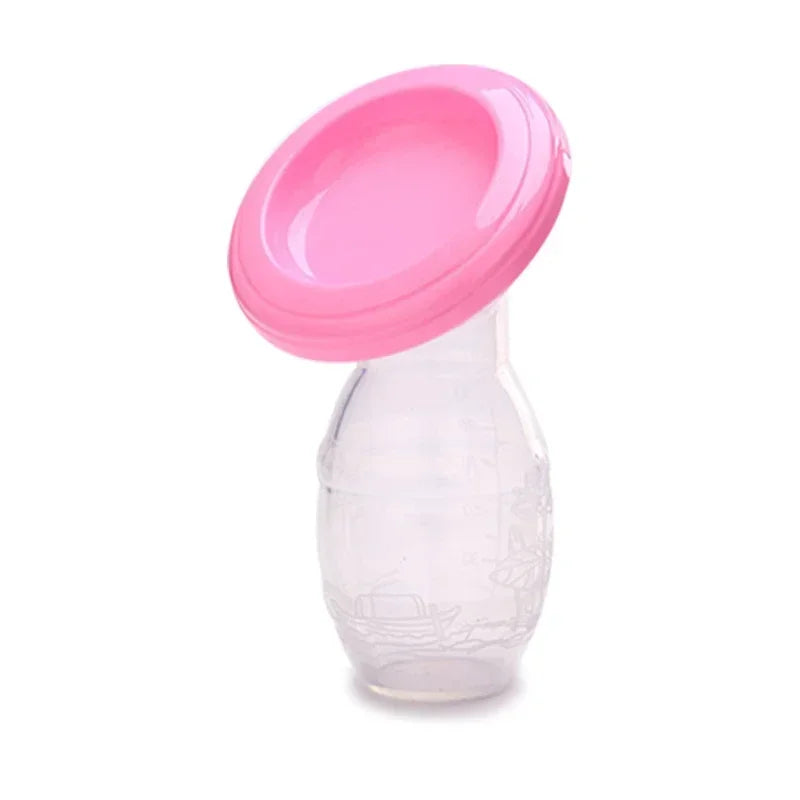 Tire-Lait Manuel en Silicone pour Bébé - Rose