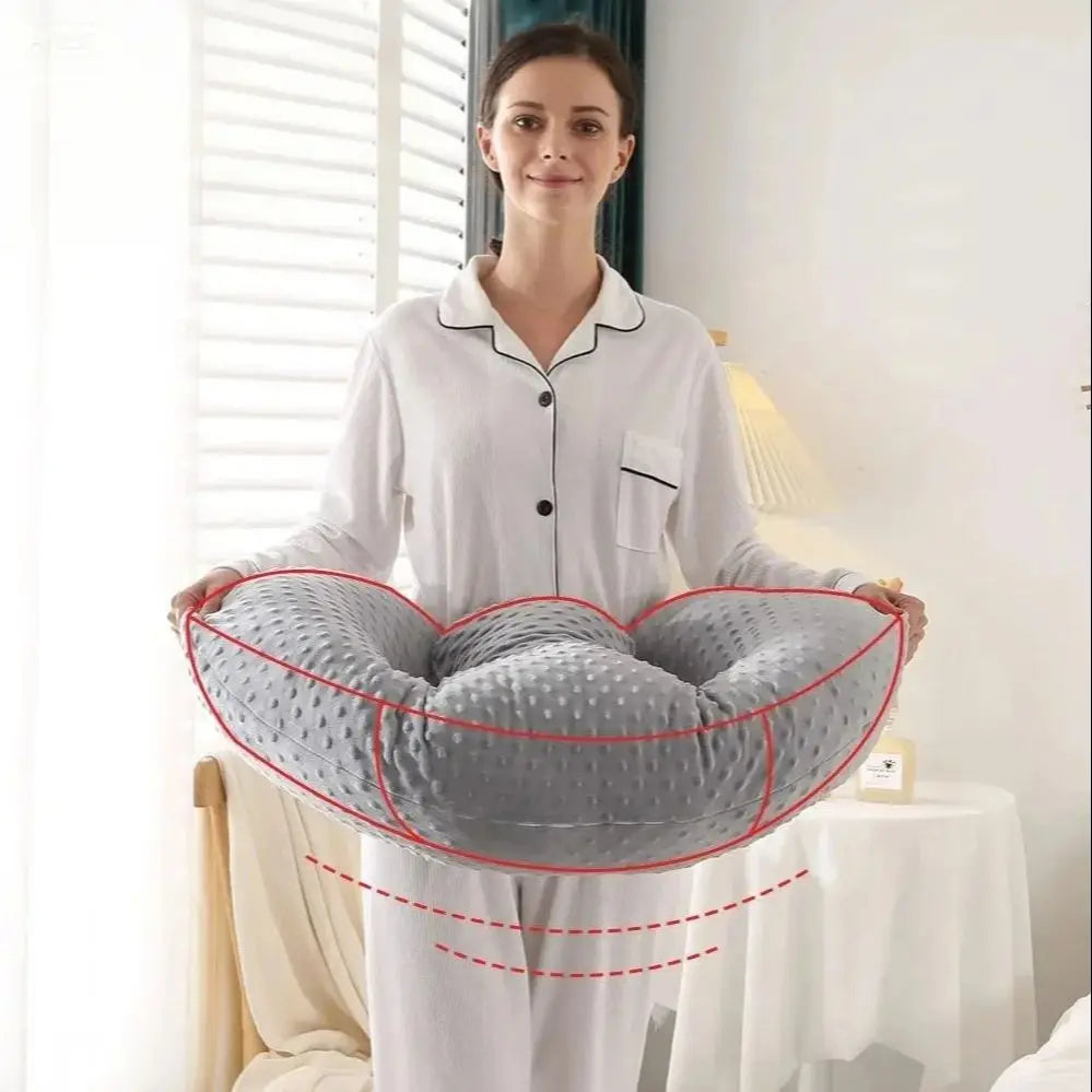 Oreiller d'Allaitement Bébé Doudou en Velours - visuel 2